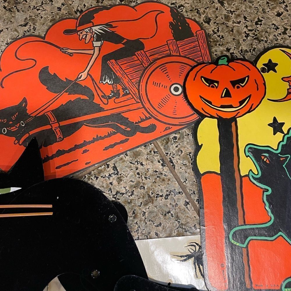 Halloween Honeycomb Vintage Cutouts Lot - Picture 16 of 16